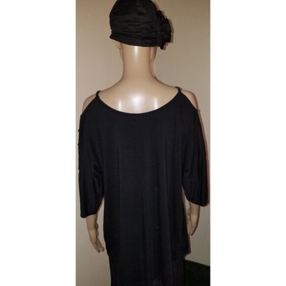 Pumpkin Face Open Shoulder Top - Picture 4 of 6